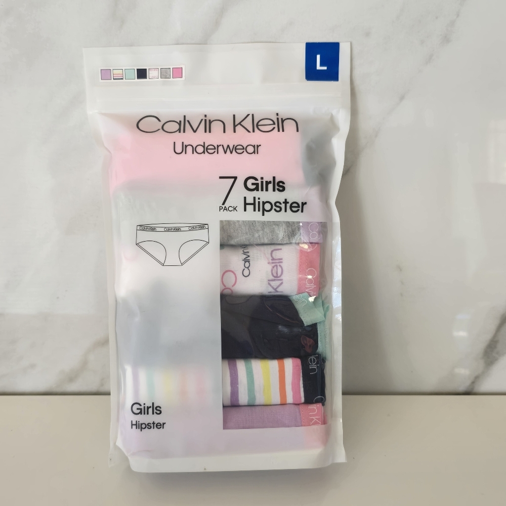 Calvin Klein | Girls Hipster Underwear 7-Pack - Multicolor Largw